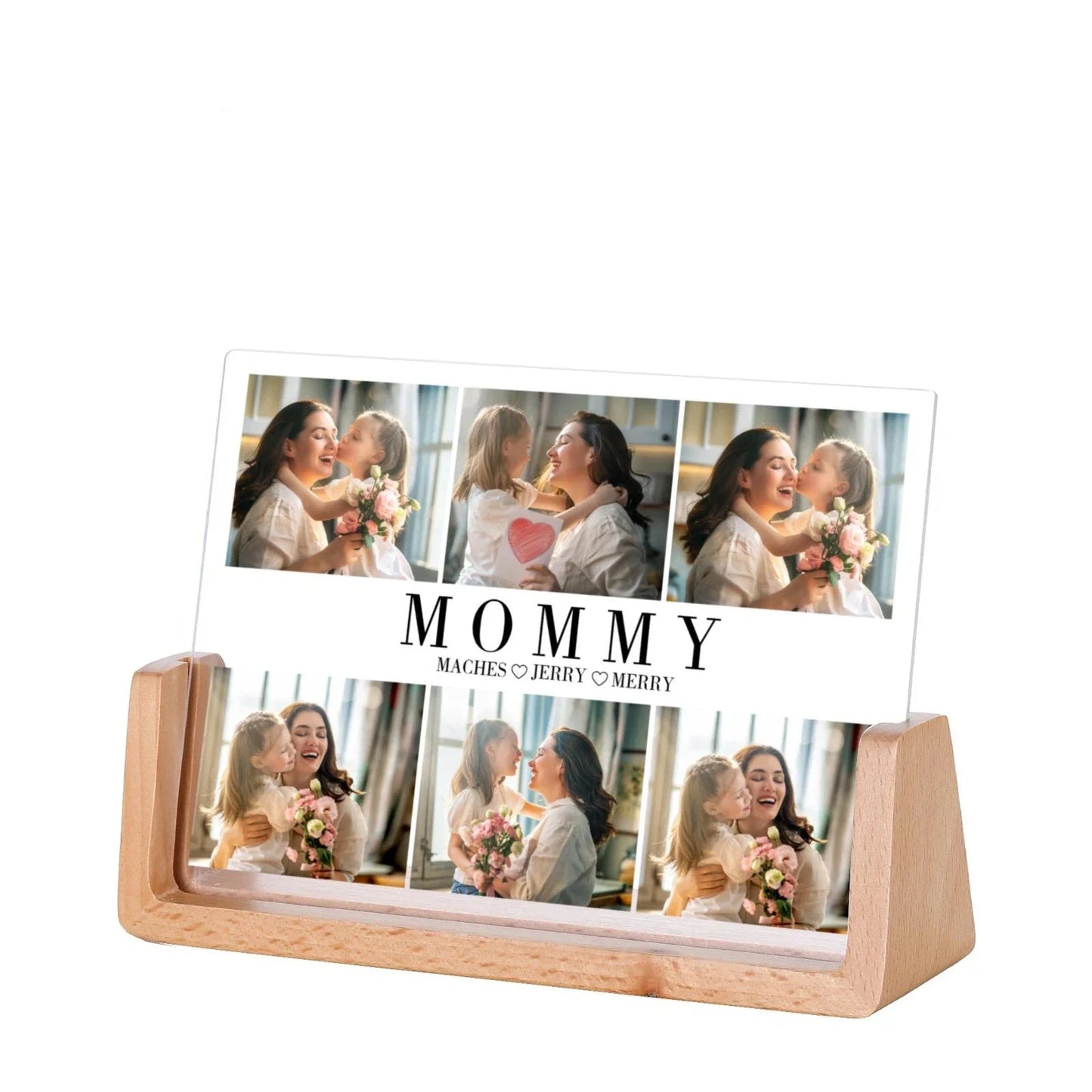 Custom Family Photo Frame – Personalized Names & Photos