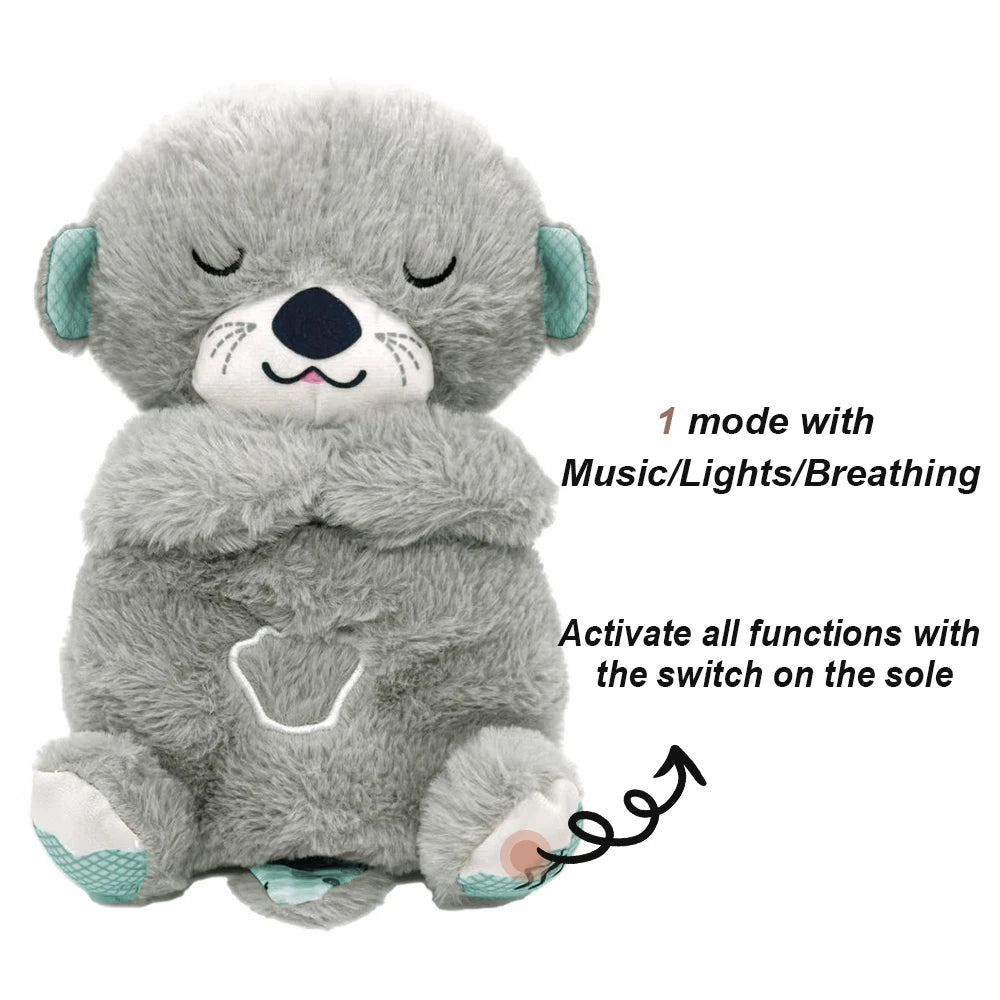 Breathing Bunny Plush Conciliate Doll comforter Peaceful Music toy with Relieve tension and anxiety for baby Bunny sleeping time