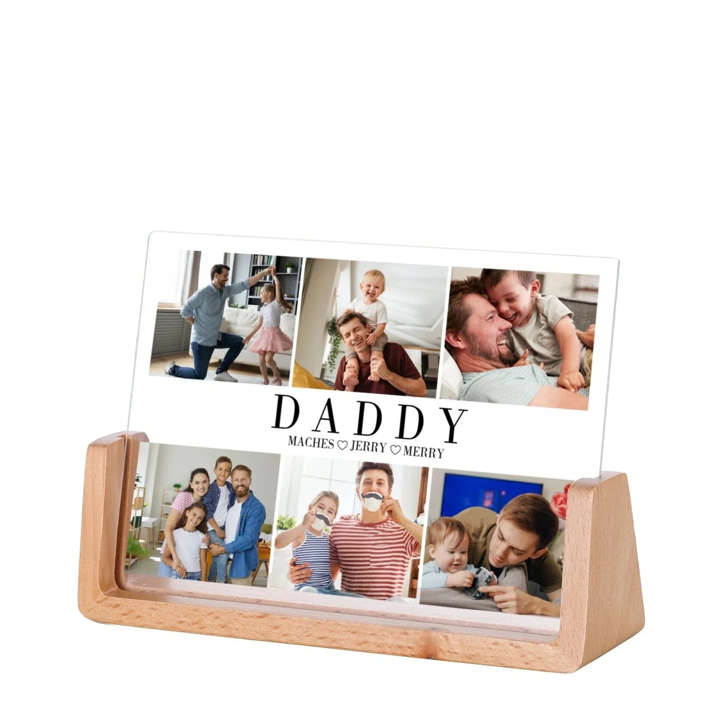 Custom Family Photo Frame – Personalized Names & Photos