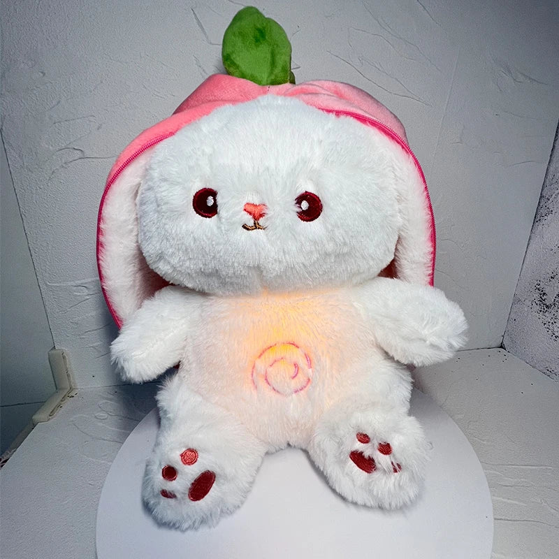 Musical Plush Rabbit Doll – Kawaii Baby Soother with Light, Soft Plush Toy