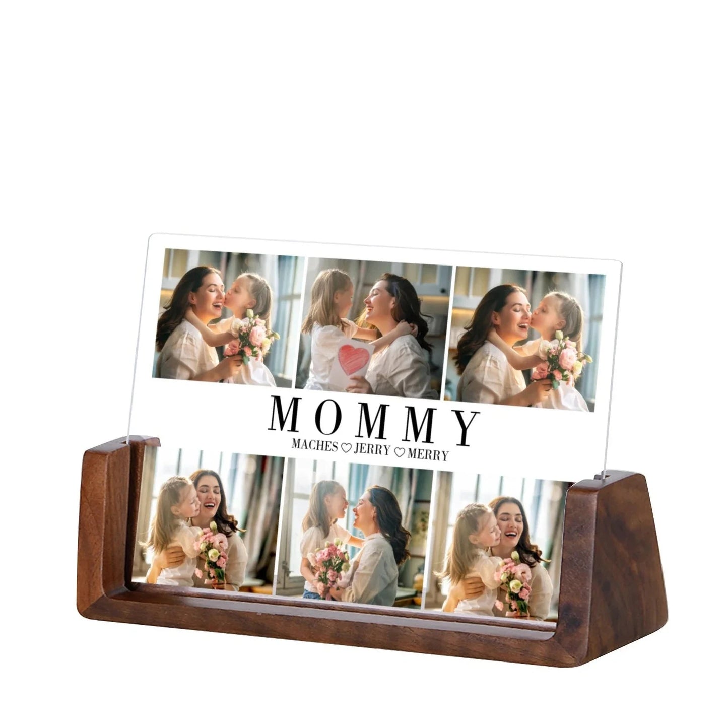 Custom Family Photo Frame – Personalized Names & Photos