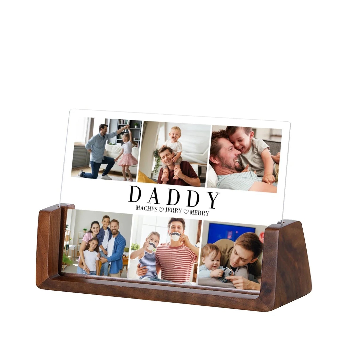 Custom Family Photo Frame – Personalized Names & Photos