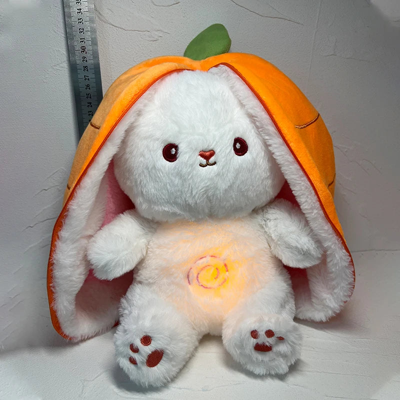 Musical Plush Rabbit Doll – Kawaii Baby Soother with Light, Soft Plush Toy